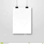 Paper Poster Pockup Design. Paper Sheet Blank Template Throughout Blank Suitcase Template