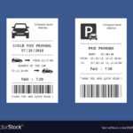 Parking Ticket Money Penalty Receipt Throughout Blank Parking Ticket Template
