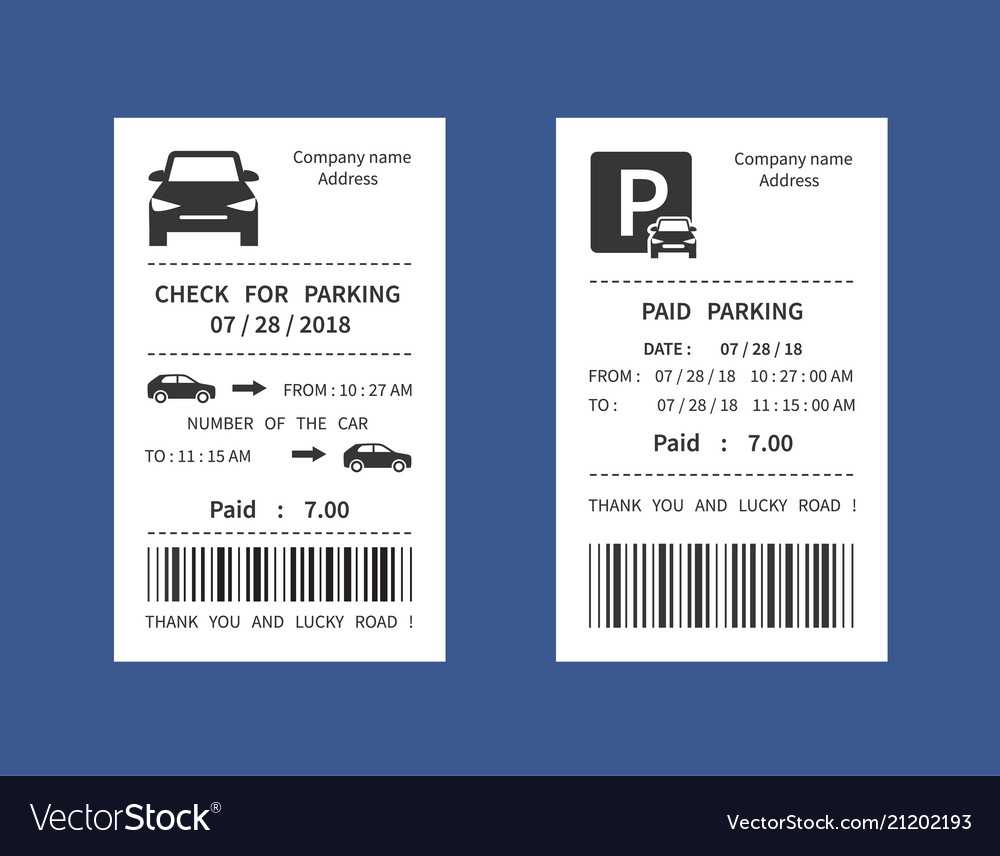 Parking Ticket Money Penalty Receipt Throughout Blank Parking Ticket Template