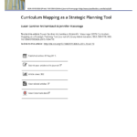 Pdf) Curriculum Mapping As A Strategic Planning Tool Pertaining To Blank Curriculum Map Template