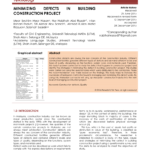 Pdf) Minimizing Defects In Building Construction Project Regarding Building Defect Report Template