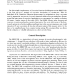 Pdf) Test Review: Behavior Rating Inventory Of Executive With Regard To Psychoeducational Report Template