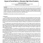 Pdf) The Impact Of Social Media On Senior Secondary School Regarding Country Report Template Middle School