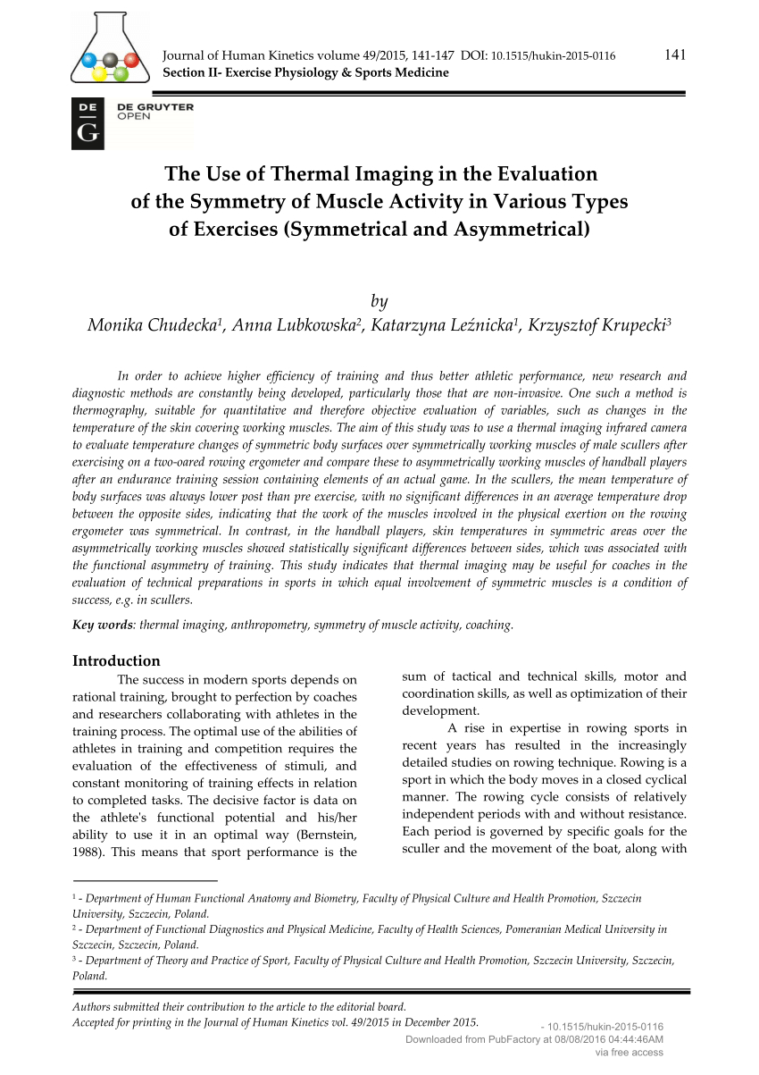 Pdf) The Use Of Thermal Imaging In The Evaluation Of The With Thermal Imaging Report Template