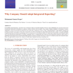 Pdf) Why Company Should Adopt Integrated Reporting? In Ir Report Template