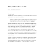 Pdf) Writing And Music: Album Liner Notes with Cd Liner Notes Template Word