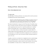 Pdf) Writing And Music: Album Liner Notes With Cd Liner Notes Template Word