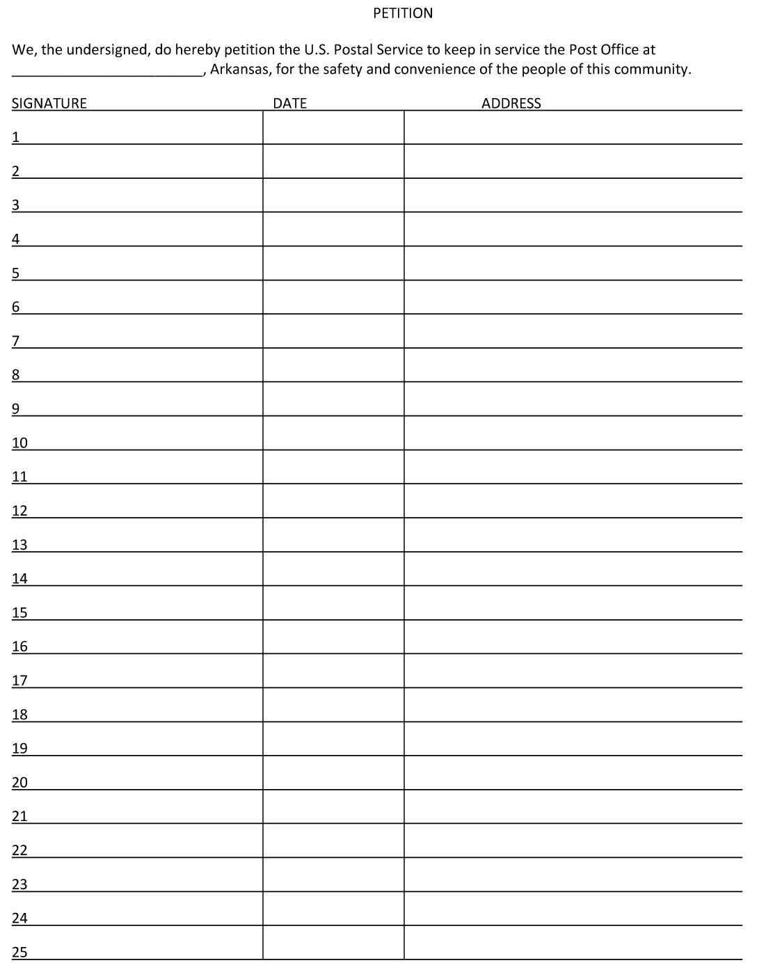 Petition Template | Write A Petition With Regard To Blank Petition Template