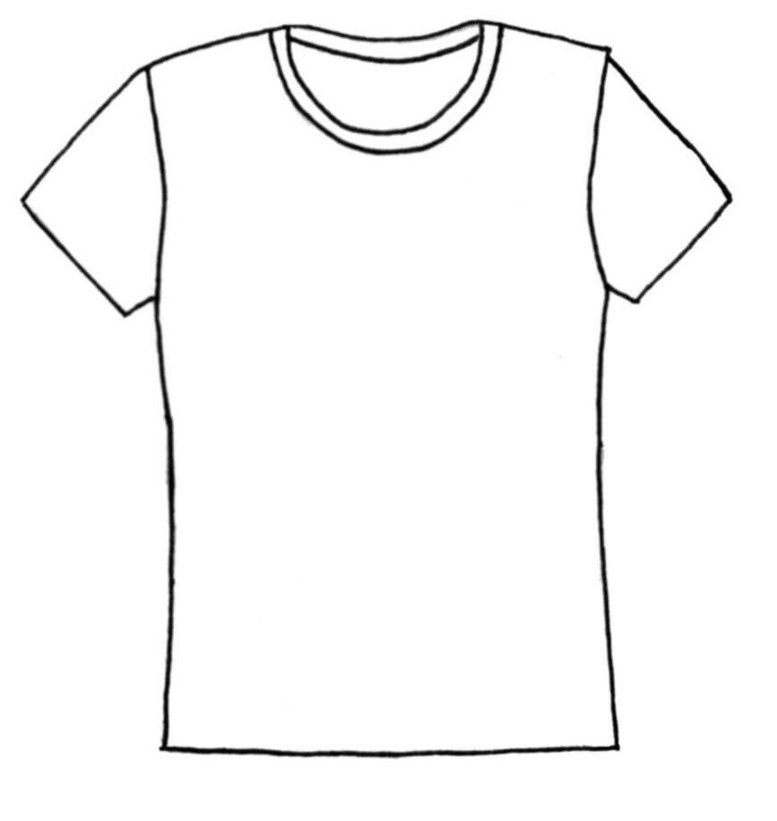 Plain Tshirt Clipart Pertaining To Blank Tshirt Template Printable