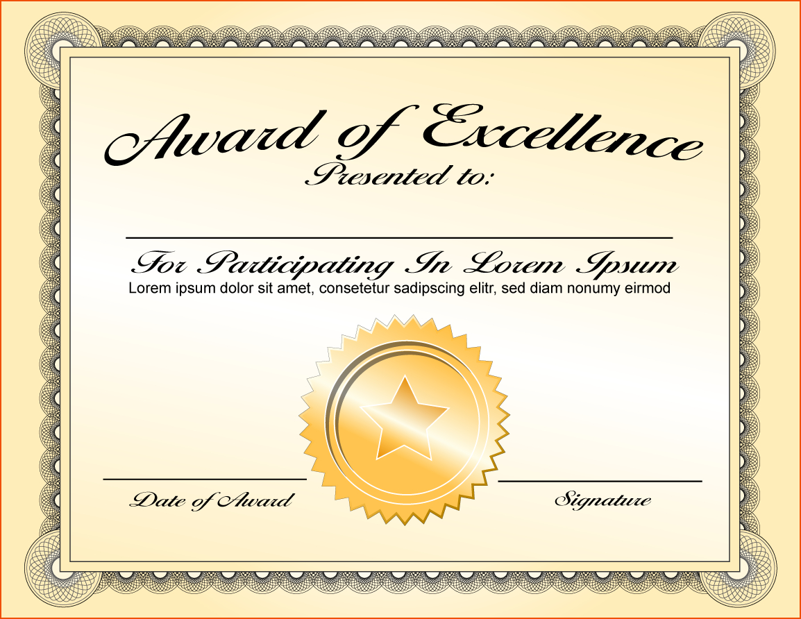 Png Certificates Award Transparent Certificates Award Inside Blank Certificate Of Achievement Template