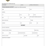 Police Report Template – Fill Online, Printable, Fillable In Generic Incident Report Template