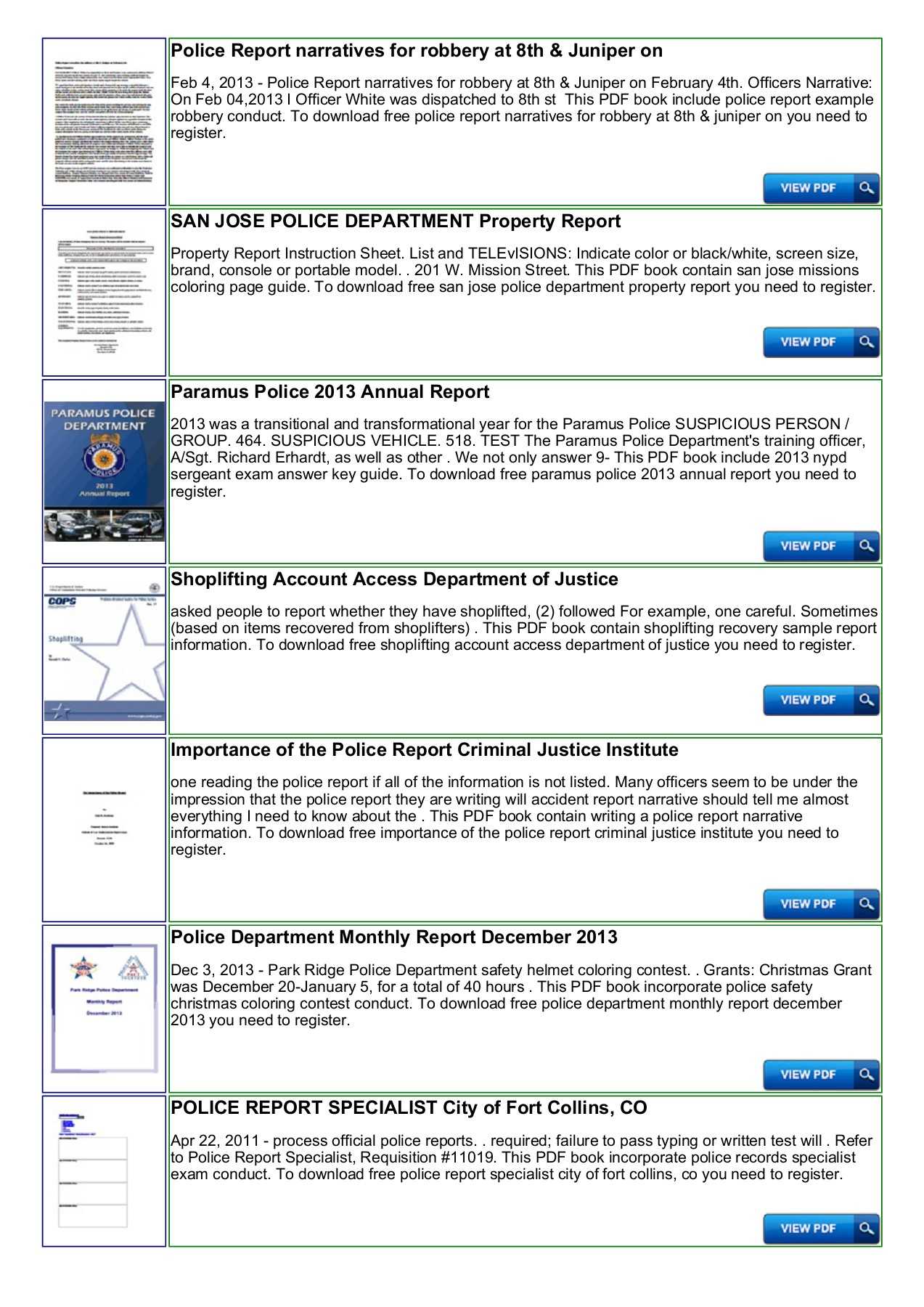 Police Shoplifting Report Writing Template Sample Pertaining To Report Writing Template Free