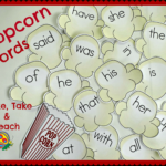 Popcorn Words – Make Take & Teach In Bulletin Board Template Word