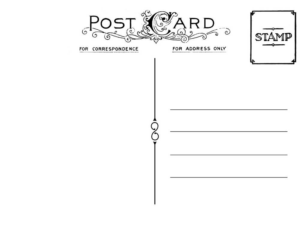 Postcardpedia: Free Printable Postcard Templates With Free Blank Postcard Template For Word