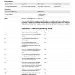 Pre Start Checklist Template (Free & Editable For Any Pre Start) Throughout Ohs Incident Report Template Free