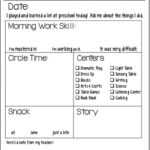 Preschool Daily Lesson Plan Template – Oflu.bntl Intended For Blank Preschool Lesson Plan Template
