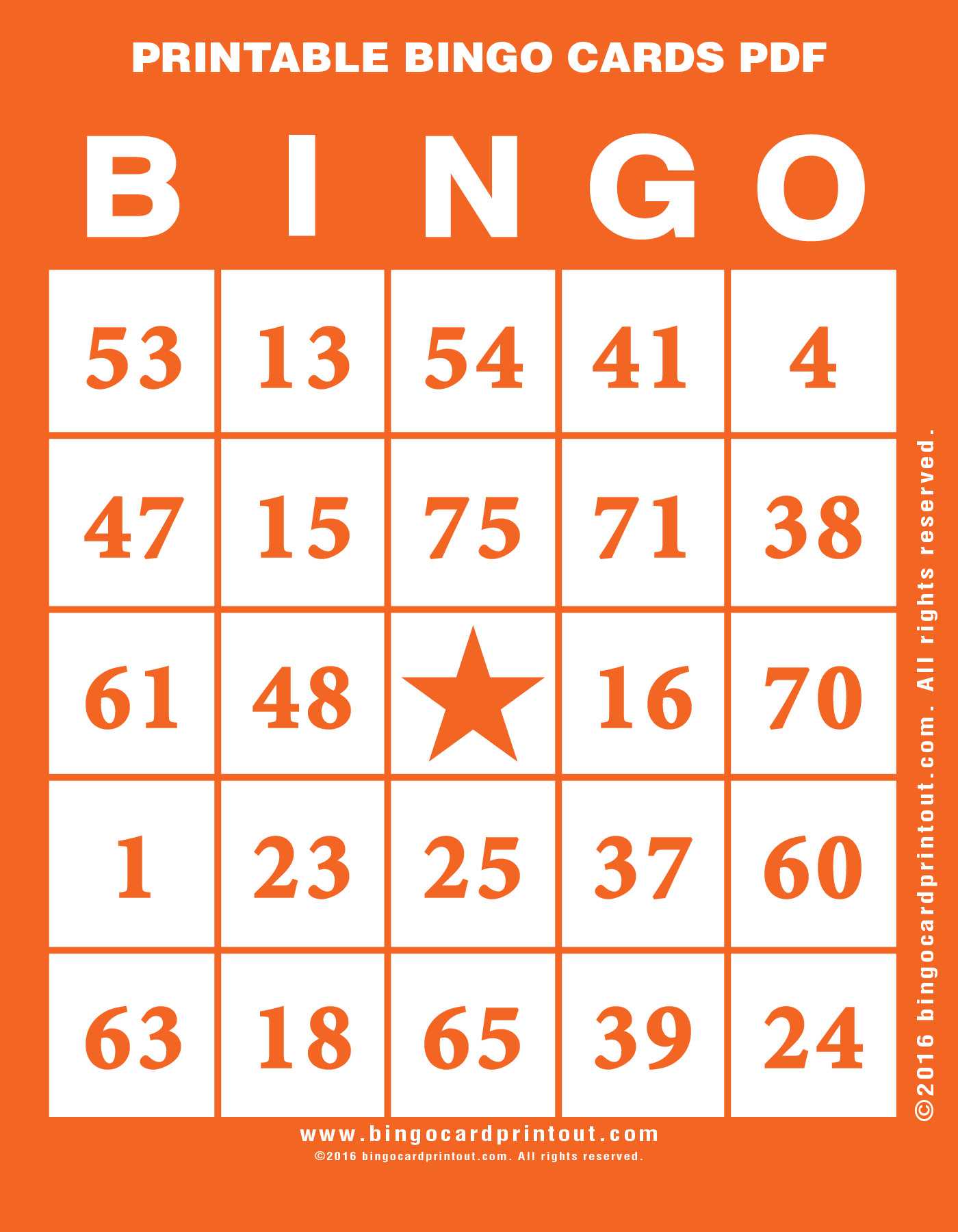 Printable Bingo Cards Pdf - Bingocardprintout Regarding Blank Bingo Template Pdf