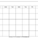 Printable Blank Calendar Templates Within Blank Calender Template