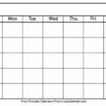 Printable Calendar Templates Full Page – Calendar Inside Blank Calander Template