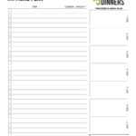 Printable Grocery Lists Template | Printablepedia Pertaining To Blank Checklist Template Word