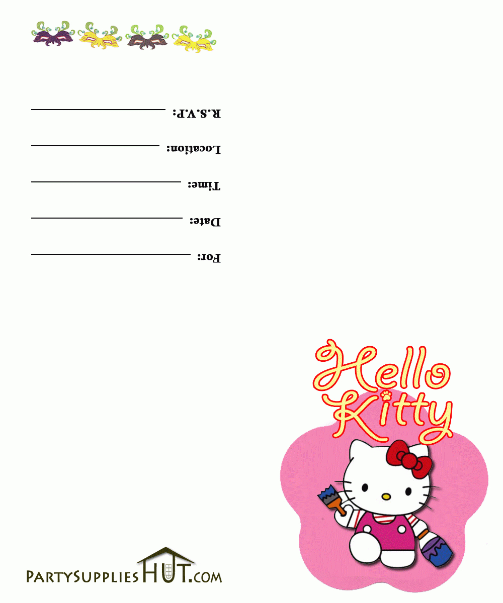 Printable Hello Kitty Birthday Card – Tomope.zaribanks.co For Hello Kitty Birthday Banner Template Free
