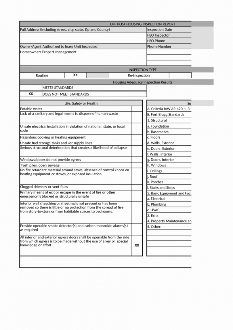Printable Home Inspection Report Template Elegant 2018 Home In Property Management Inspection Report Template