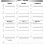 Printable Meal Planner Template | Free Editable Meal Planner Regarding Blank Meal Plan Template