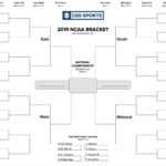 Printable Ncaa Tournament Bracket For March Madness 2019 Intended For Blank Ncaa Bracket Template