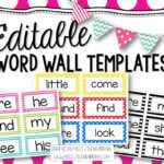 Printable Portable Word Wall Template – Gubel regarding Blank Word Wall Template Free