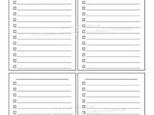 Printable To Do List Templates pertaining to Blank Checklist Template Pdf