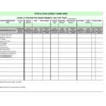 Printable Vehicle Maintenance Log Templates Template Lab Intended For Computer Maintenance Report Template
