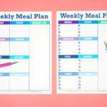 Printable Weekly Meal Planner Template – Happiness Is Homemade For Blank Meal Plan Template