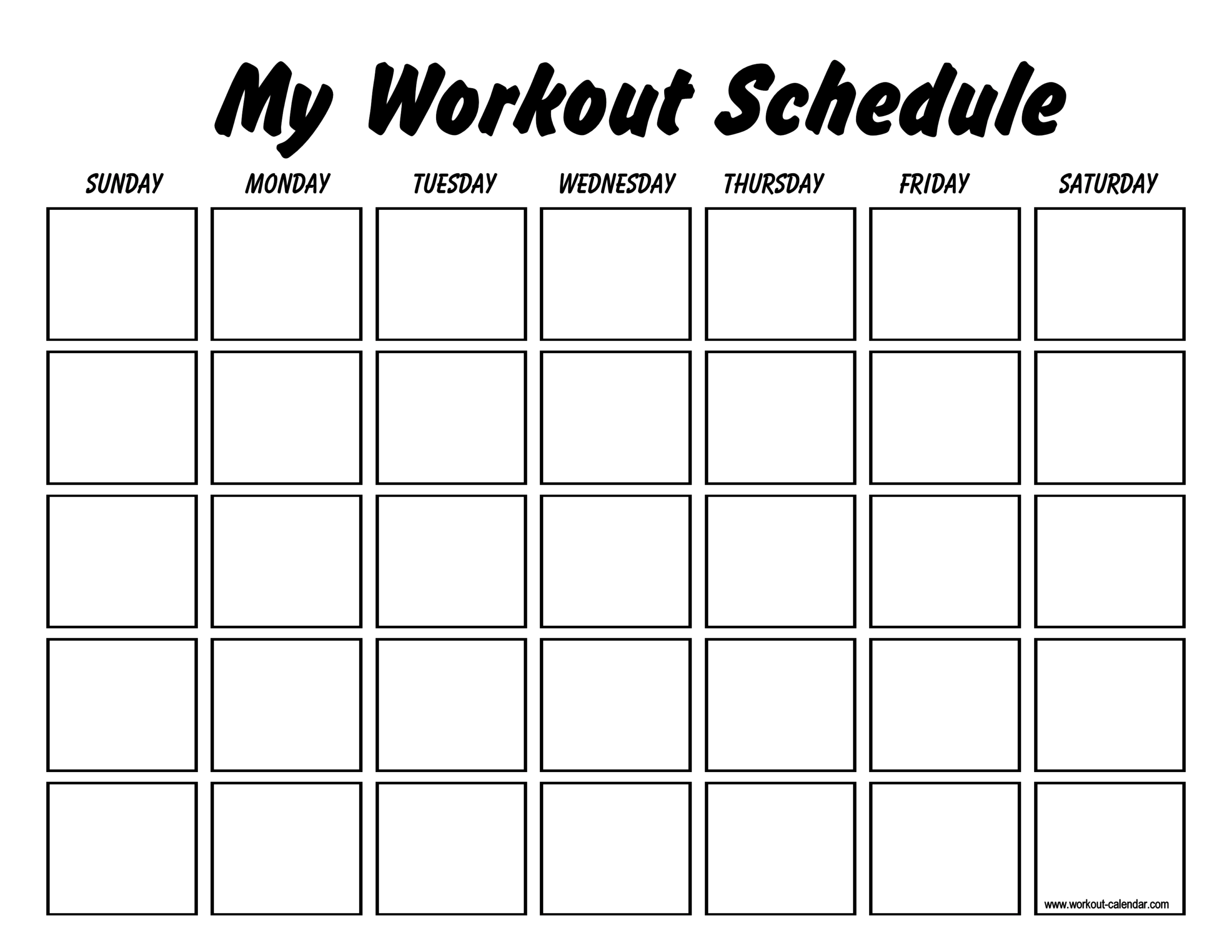 Printable Workout Log Sheets | Templates At Throughout Blank Workout Schedule Template