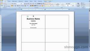 Printing Business Cards In Word | Video Tutorial with Plain Business Card Template Microsoft Word