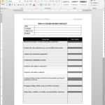 Product Design Review Checklist Template | Pm1010 4 Intended Inside Free Standard Operating Procedure Template Word 2010
