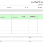 Product Specification (Operational) : Quality Assurance Within Report Specification Template
