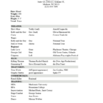 Professional Acting Resume : Resume Templates Within Theatrical Resume Template Word