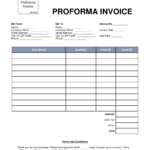 Proforma Invoice Sample - Oflu.bntl regarding Free Proforma Invoice Template Word