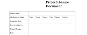 Project Closure Report Template throughout Closure Report Template