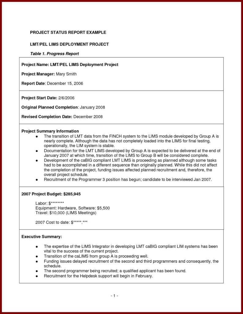 Project Management Report Template Excel And Project With Regard To Project Management Final Report Template