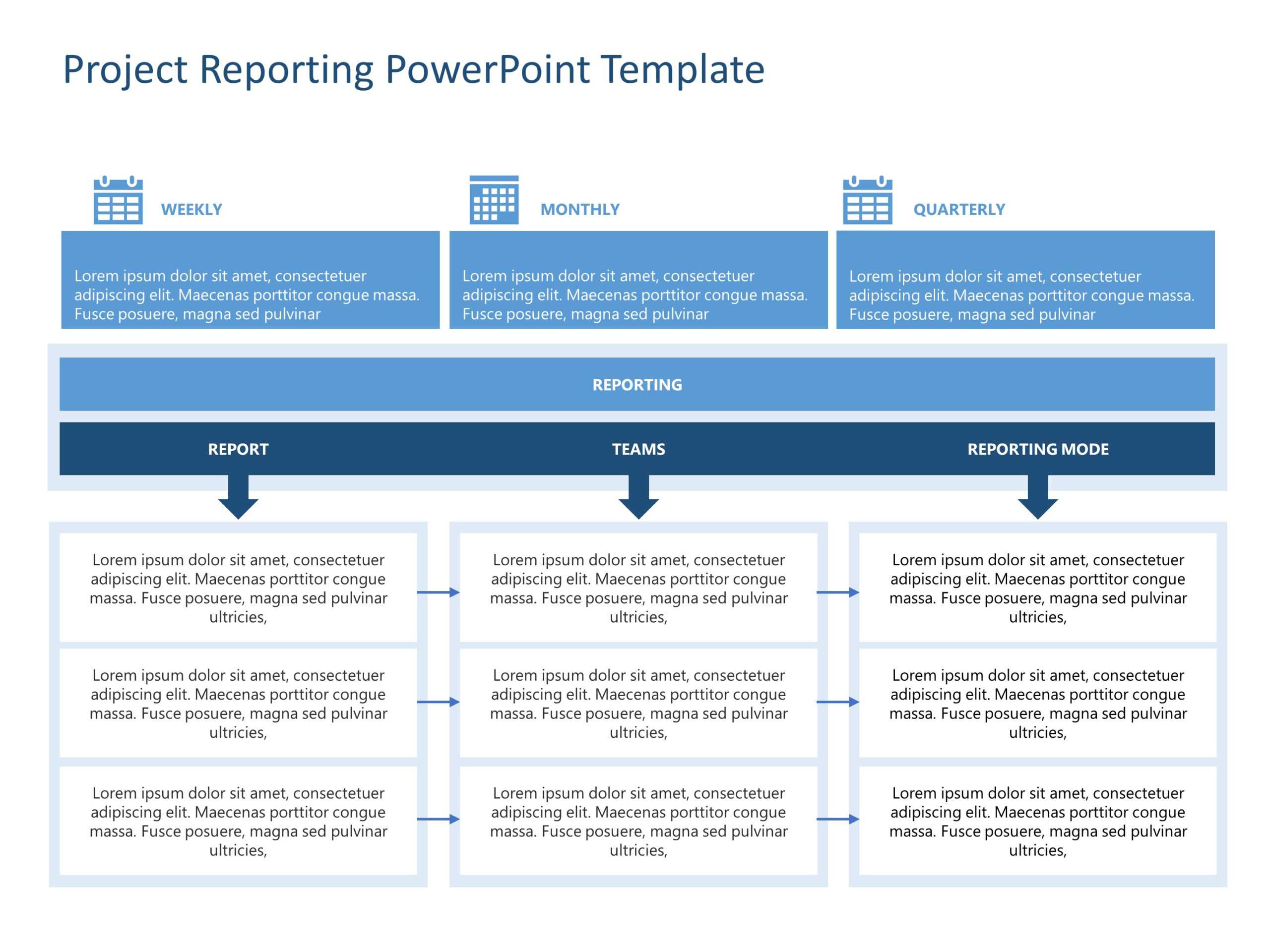 Project Reporting Powerpoint Template | Project Management For Weekly Project Status Report Template Powerpoint