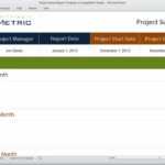 Project Status Report Template For Project Status Report Template In Excel