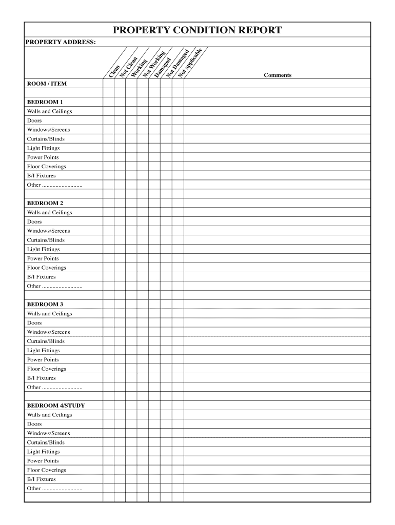 Property Condition Report Template – Fill Online, Printable Throughout Property Condition Assessment Report Template