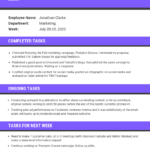 Purple Employee Daily Activity Report Template With Regard To Employee Daily Report Template