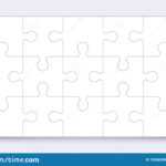 Puzzles Grid Template. Jigsaw Puzzle With Pieces, Thinking Inside Jigsaw Puzzle Template For Word