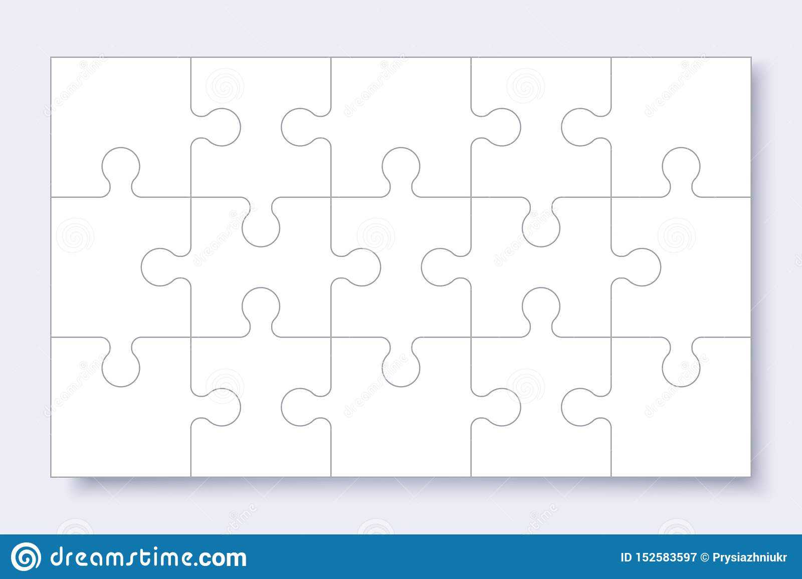 Puzzles Grid Template. Jigsaw Puzzle With Pieces, Thinking Inside Jigsaw Puzzle Template For Word