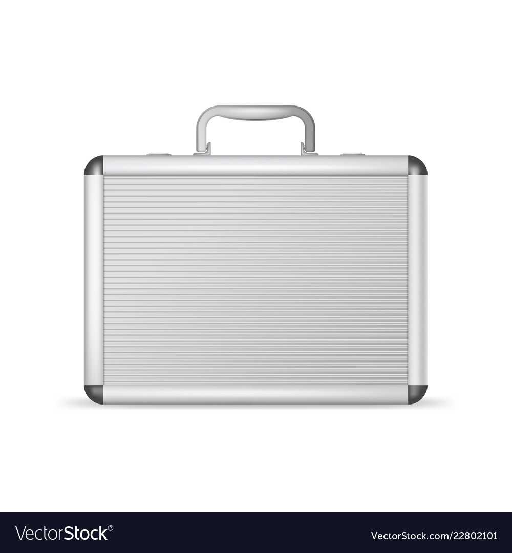 Realistic 3D Detailed Blank Aluminum Suitcase Intended For Blank Suitcase Template