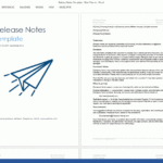 Release Notes Templates Inside Software Release Notes Template Word