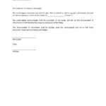 Renunciation Of Inheritance | Templates At Throughout Blank Legal Document Template