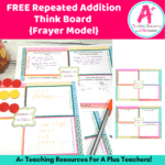 Repeated Addition Free Printable Think Board {Frayer Model} – Within Blank Frayer Model Template